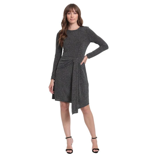 Maggy London London Times Melina Dress Dresses Black/silver 4 Maggy London London Times Melina Dress Dresses Black/silver - Image 2