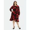 Maggy London London Times Curve Belsinia Dresses Black/red/wine 044 -Maggy London shop unnamed file 1004