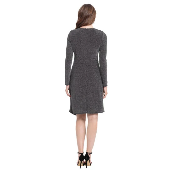 Maggy London London Times Melina Dress Dresses Black/silver 6 Maggy London London Times Melina Dress Dresses Black/silver - Image 4