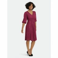 Maggy London London Times Elsie Dresses Magenta Purple -Maggy London shop unnamed file 1065