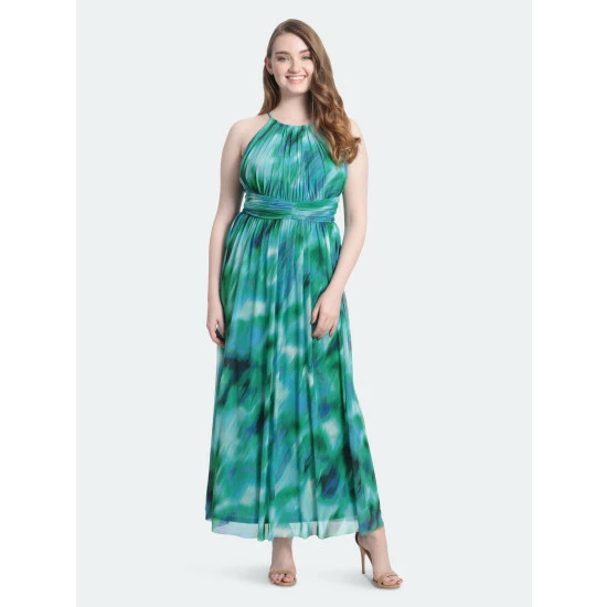 Maggy London London Times Kalis Dresses Soft White / Cobalt 3 Maggy London London Times Kalis Dresses Soft White / Cobalt