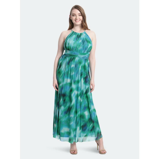 Maggy London London Times Kalis Dresses Soft White / Cobalt 4 Maggy London London Times Kalis Dresses Soft White / Cobalt - Image 2