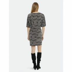 Maggy London London Times Imogen Dresses Black/grey Dot -Maggy London shop unnamed file 1086