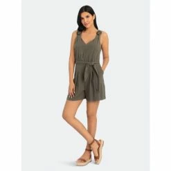 Maggy London London Times Kara Romper Jumpsuits & Rompers Olive