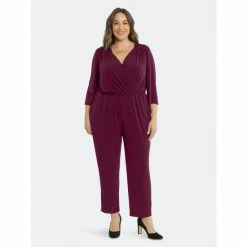 Maggy London London Times Curve Terresa Jumpsuits & Rompers Dark Navy