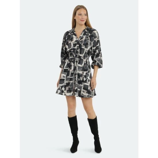 Maggy London London Times Caliosa Dresses Ivory/grey 4 Maggy London London Times Caliosa Dresses Ivory/grey - Image 2