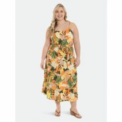 Maggy London London Times Curve Stella Dresses Mandarine / Sweet Olivines