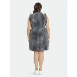 Maggy London London Times Curve Gabby Dresses Navy / Ivory -Maggy London shop unnamed file 1145