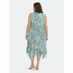 Maggy London London Times Curve Lois Dresses Lois Soft White / Blue -Maggy London shop unnamed file 1148