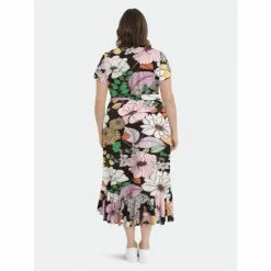 Maggy London London Times Curve Mandy Dresses Black / Lavender / Gold -Maggy London shop unnamed file 1153