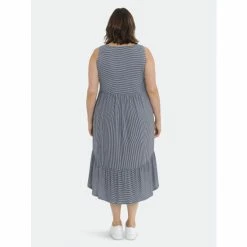 Maggy London London Times Curve Fae Dresses White / Navy -Maggy London shop unnamed file 1161