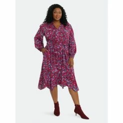 Maggy London London Times Curve Faira Dresses Wine Raspberry -Maggy London shop unnamed file 1174