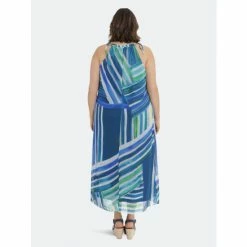 Maggy London London Times Curve Addy Dresses Soft White/deep Teal -Maggy London shop unnamed file 1202