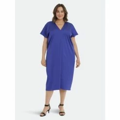 Maggy London London Times Mera Curve Dresses Raspberry