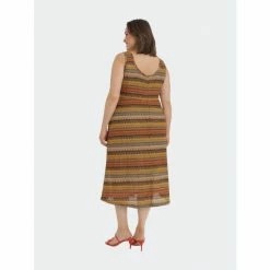 Maggy London Olivia Curve Dress Dresses Orange/green/tan -Maggy London shop unnamed file 1327