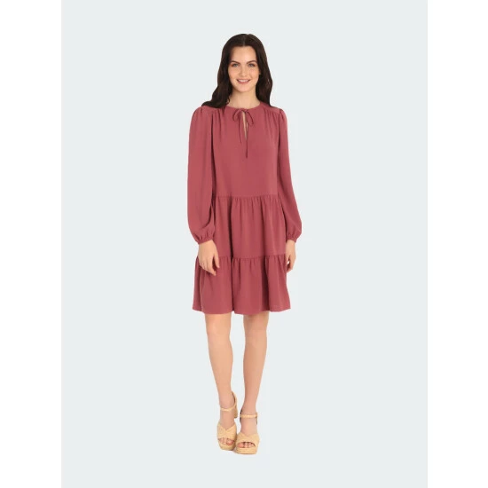 Maggy London Sarah Petite Dress Dresses Ash Red 4 Maggy London Sarah Petite Dress Dresses Ash Red - Image 2