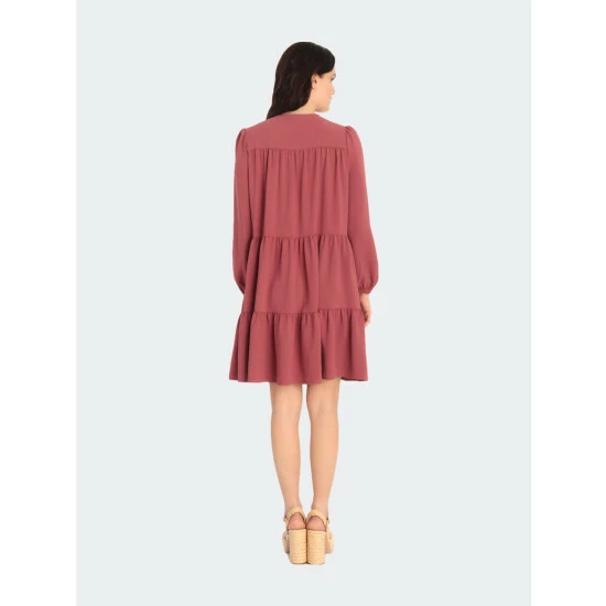 Maggy London Sarah Petite Dress Dresses Ash Red 5 Maggy London Sarah Petite Dress Dresses Ash Red - Image 3