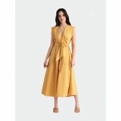 Maggy London Marley Petite Dress Dresses Mustard