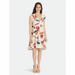 Maggy London Charlotte Dresses Ivory/red