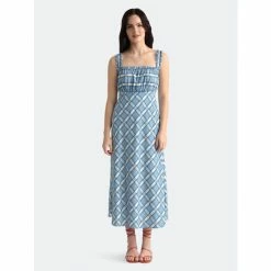 Maggy London Aurora Dresses Soft White/ Blue