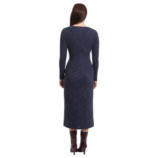 Maggy London Nyx Dress Dresses Navy Heather 5 Maggy London Nyx Dress Dresses Navy Heather - Image 3