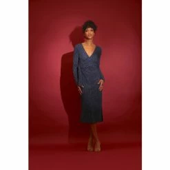 Maggy London Nyx Dress Dresses Navy Heather 9 Maggy London Nyx Dress Dresses Navy Heather -Maggy London shop unnamed file 142