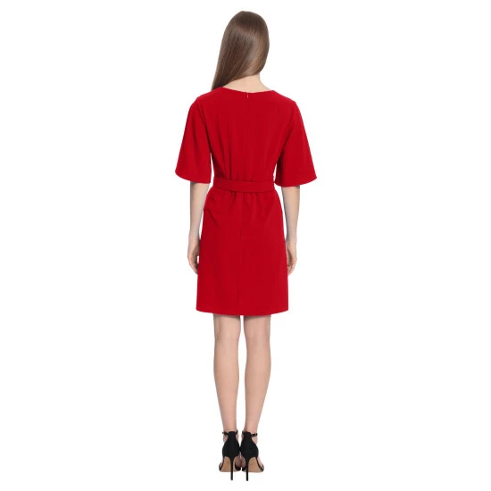 Maggy London Donna Morgan Iona Dress Dresses Flame Scarlet 5 Maggy London Donna Morgan Iona Dress Dresses Flame Scarlet - Image 3