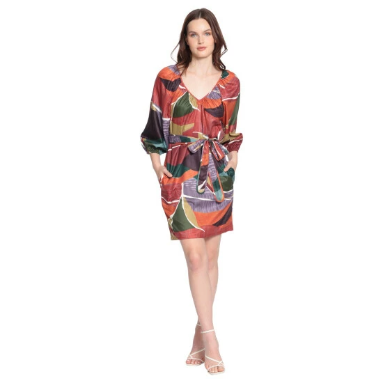 Maggy London Donna Morgan Nessa Dresses Soft White/brown 3 Maggy London Donna Morgan Nessa Dresses Soft White/brown