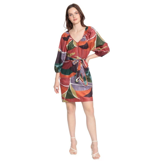 Maggy London Donna Morgan Nessa Dresses Soft White/brown 4 Maggy London Donna Morgan Nessa Dresses Soft White/brown - Image 2