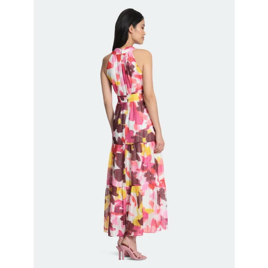 Maggy London Lilia Dress Dresses Soft White / Magenta 8 Maggy London Lilia Dress Dresses Soft White / Magenta - Image 6