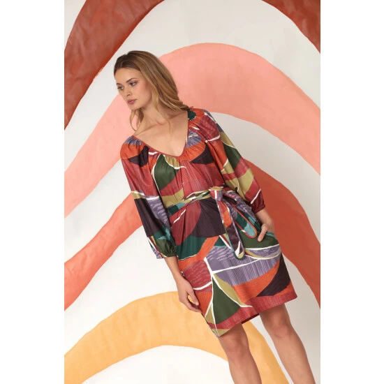 Maggy London Donna Morgan Nessa Dresses Soft White/brown 6 Maggy London Donna Morgan Nessa Dresses Soft White/brown - Image 4