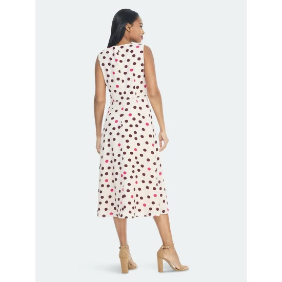 Maggy London Jewel Midi Dress Dresses Dust Storm/wine 5 Maggy London Jewel Midi Dress Dresses Dust Storm/wine - Image 3
