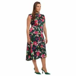 Maggy London Finley Dress Dresses Bottle Green/fuschia 11 Maggy London Finley Dress Dresses Bottle Green/fuschia -Maggy London shop unnamed file 181