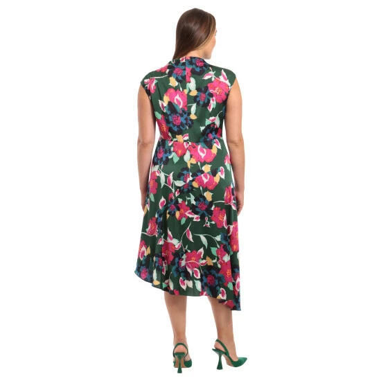 Maggy London Finley Dress Dresses Bottle Green/fuschia 7 Maggy London Finley Dress Dresses Bottle Green/fuschia - Image 5