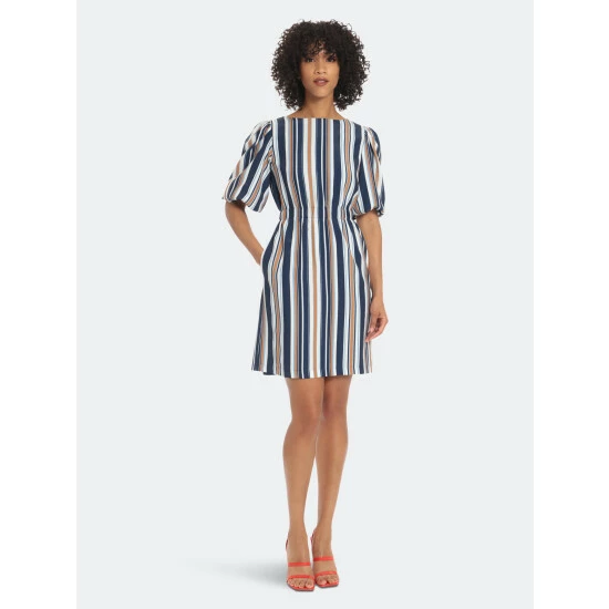 Maggy London Steira Dress Dresses Navy/ivory Stripe 3 Maggy London Steira Dress Dresses Navy/ivory Stripe