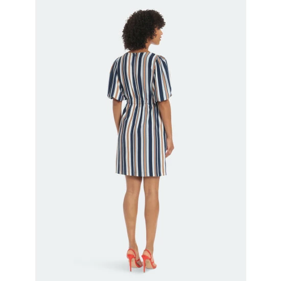 Maggy London Steira Dress Dresses Navy/ivory Stripe 5 Maggy London Steira Dress Dresses Navy/ivory Stripe - Image 3