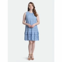 Maggy London London Times Petite Aviva Dresses Blue