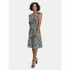 Maggy London London Times Gabrielle Dresses Black/soft White -Maggy London shop unnamed file 238