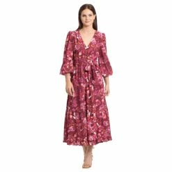 Maggy London Scarlett Dress Dresses Wine/fuschia