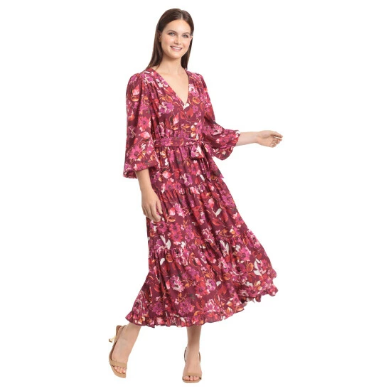 Maggy London Scarlett Dress Dresses Wine/fuschia 4 Maggy London Scarlett Dress Dresses Wine/fuschia - Image 2