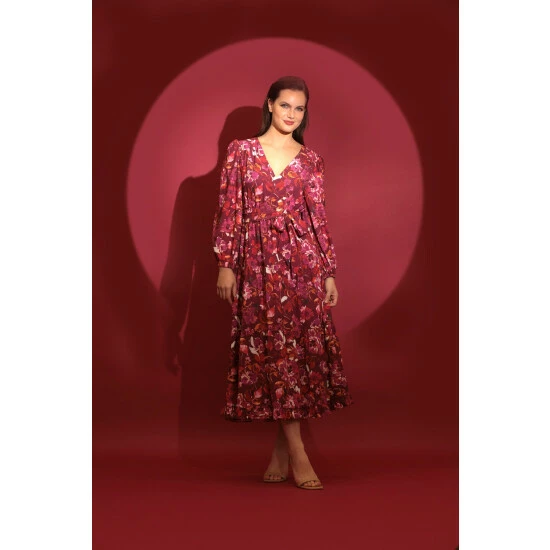 Maggy London Scarlett Dress Dresses Wine/fuschia 6 Maggy London Scarlett Dress Dresses Wine/fuschia - Image 4