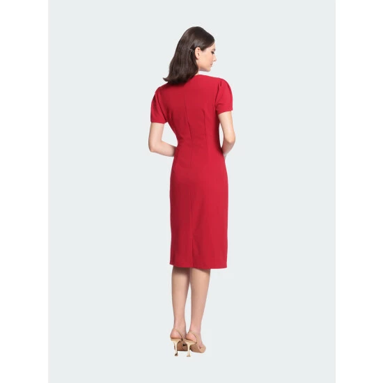 Maggy London Santini Dress Dresses Red 5 Maggy London Santini Dress Dresses Red - Image 3