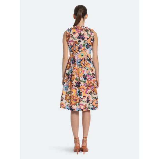 Maggy London Brynn Dress Dresses Soft White/tangerine 5 Maggy London Brynn Dress Dresses Soft White/tangerine - Image 3