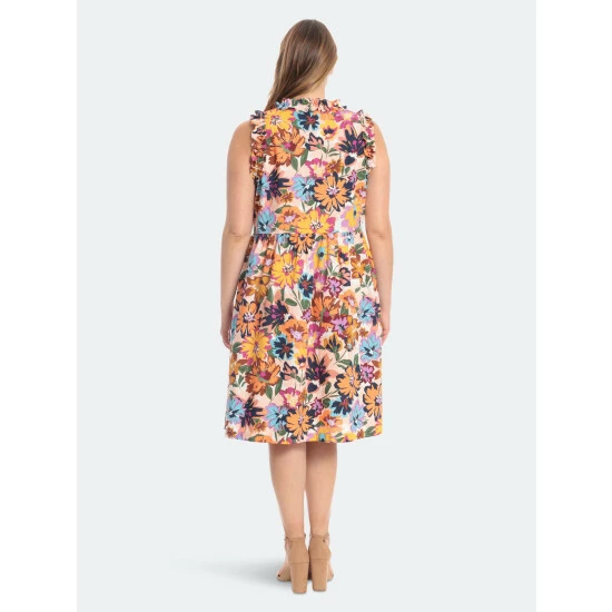 Maggy London Brynn Dress Dresses Soft White/tangerine 7 Maggy London Brynn Dress Dresses Soft White/tangerine - Image 5