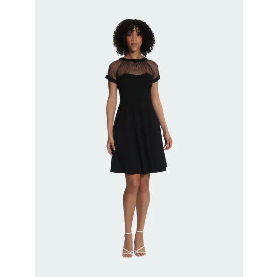 Maggy London Illusion Dress Mini Dresses Black 4 Maggy London Illusion Dress Mini Dresses Black - Image 2