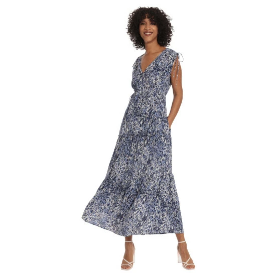 Maggy London Sloan Dress Dresses Soft White/navy 3 Maggy London Sloan Dress Dresses Soft White/navy
