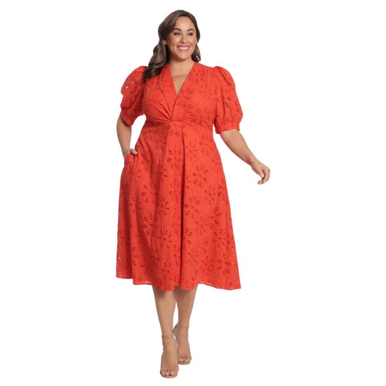 Maggy London Nia Curve Dress Dresses & Jumpsuits Oxy Fire 3 Maggy London Nia Curve Dress Dresses & Jumpsuits Oxy Fire