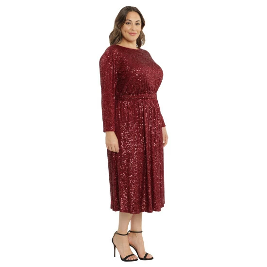 Maggy London Darcie Curve Dress Dresses & Jumpsuits Cherry Red 4 Maggy London Darcie Curve Dress Dresses & Jumpsuits Cherry Red - Image 2