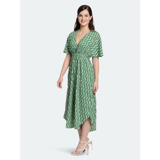 Maggy London Kalsi Dress Dresses Ivory/green Apple 3 Maggy London Kalsi Dress Dresses Ivory/green Apple
