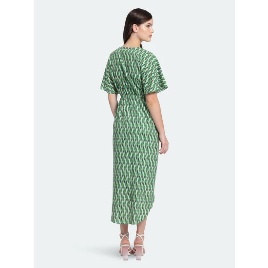 Maggy London Kalsi Dress Dresses Ivory/green Apple 5 Maggy London Kalsi Dress Dresses Ivory/green Apple - Image 3